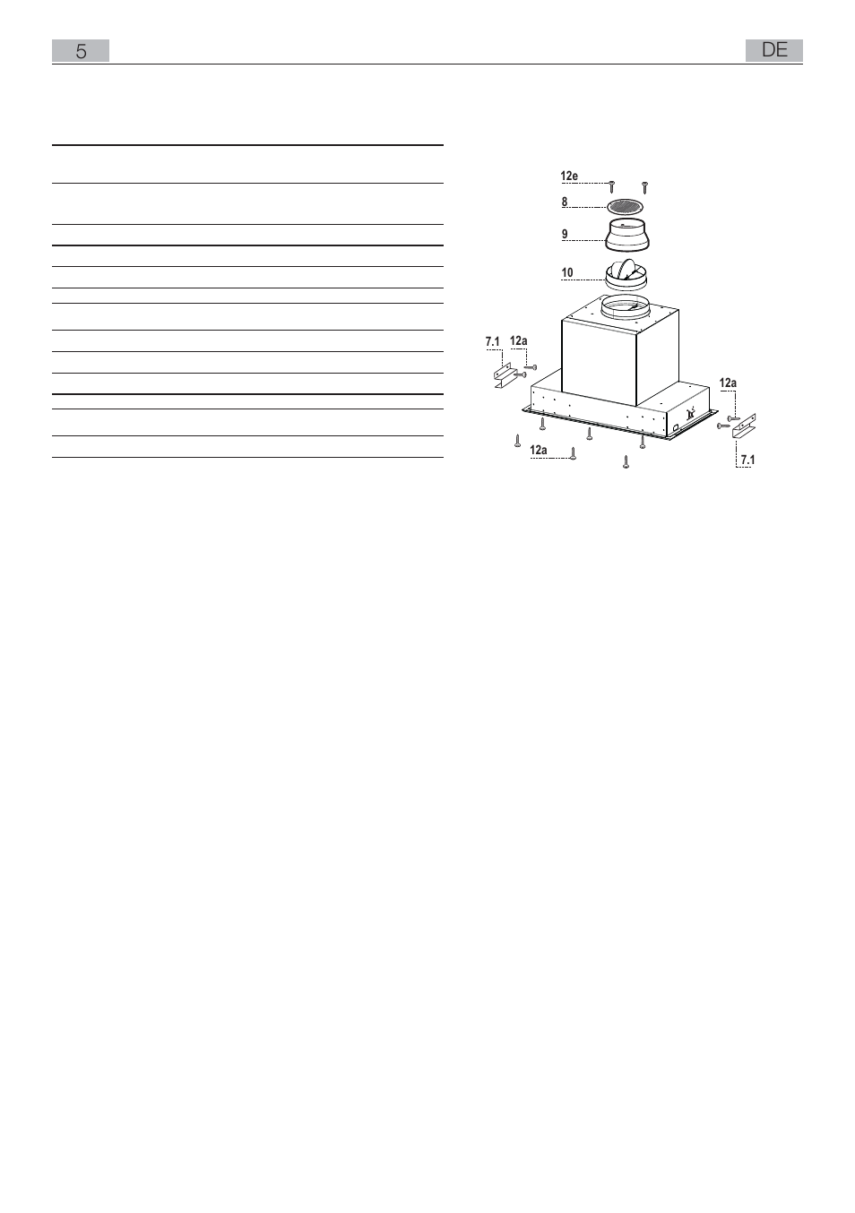 Komponenten | AEG DL8590-M User Manual | Page 5 / 64