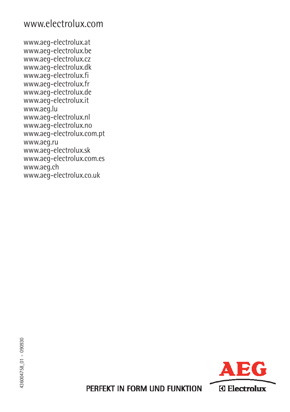 AEG DL8590-M User Manual | Page 64 / 64