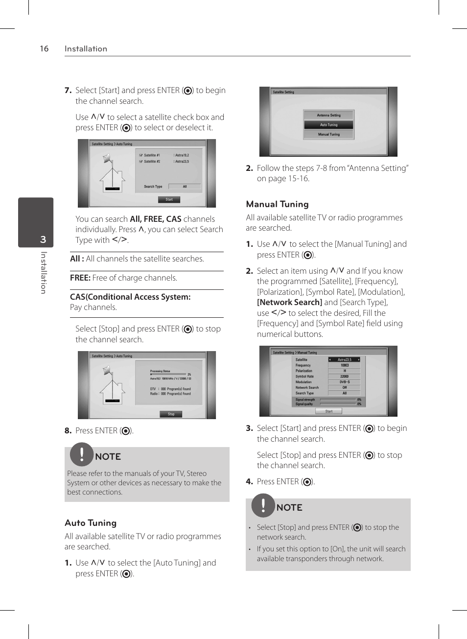 LG HR570S User Manual | Page 16 / 112