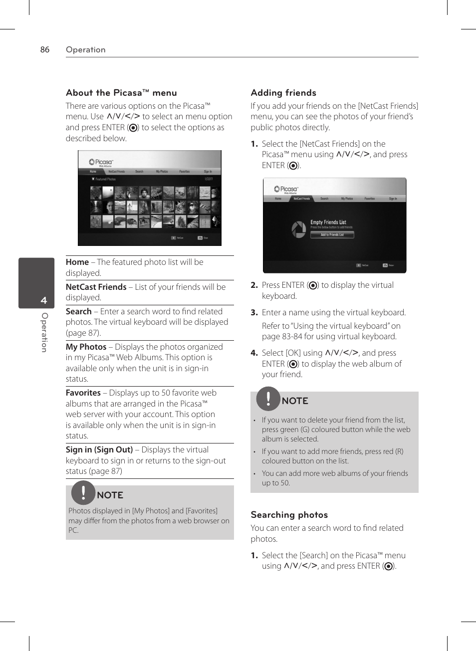 LG HR570S User Manual | Page 86 / 112