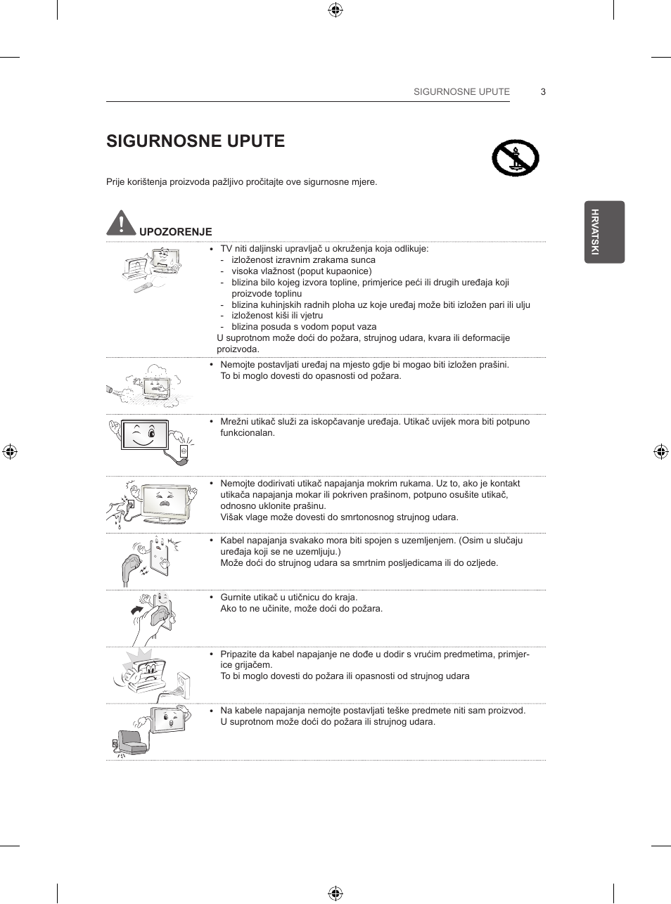 Sigurnosne upute | LG 32LB5700 User Manual | Page 280 / 395