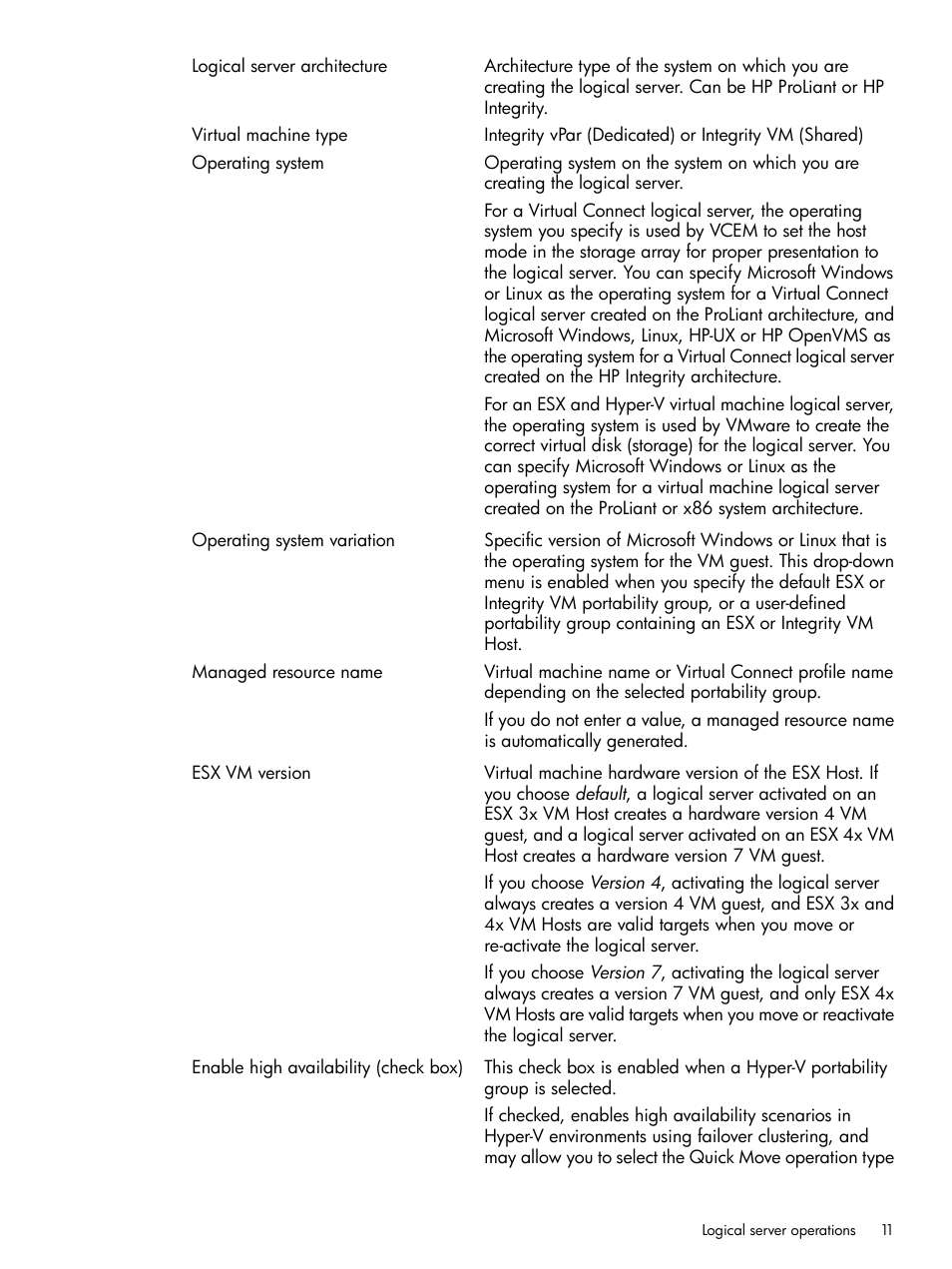 HP Matrix Operating Environment Software User Manual | Page 11 / 99