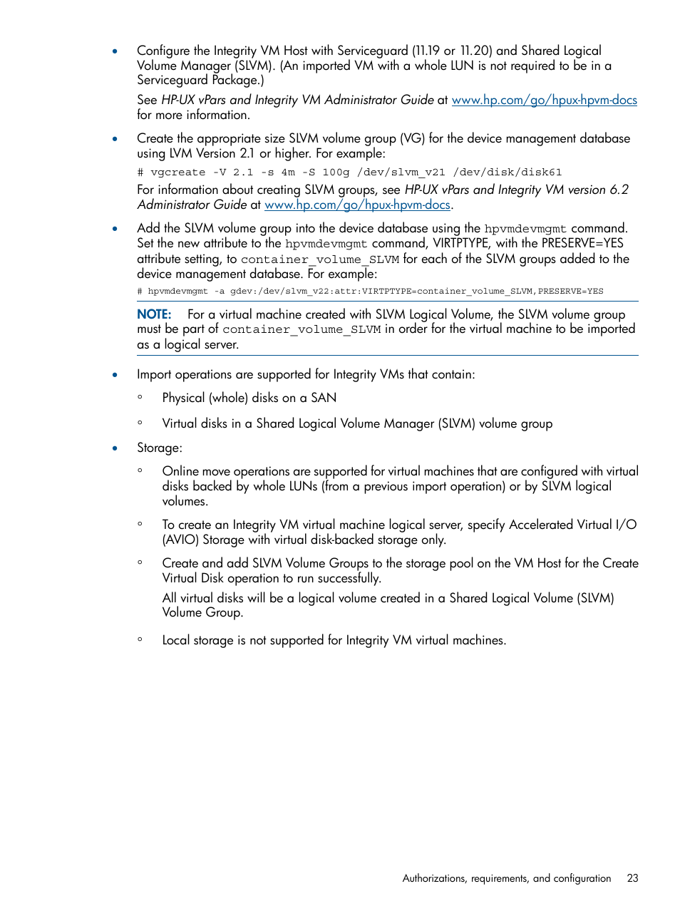 HP Matrix Operating Environment Software User Manual | Page 23 / 99