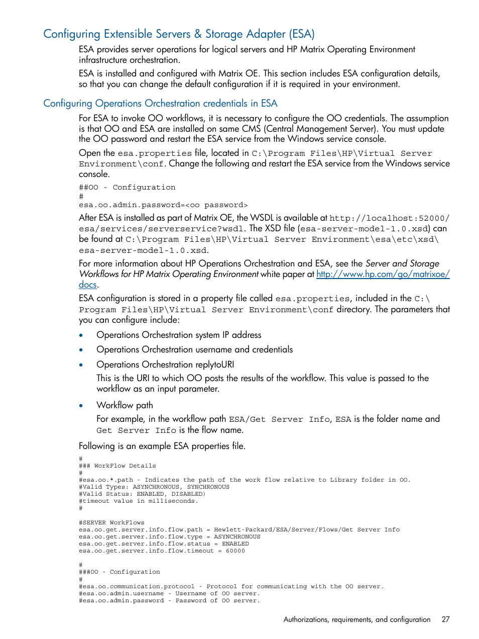 HP Matrix Operating Environment Software User Manual | Page 27 / 99