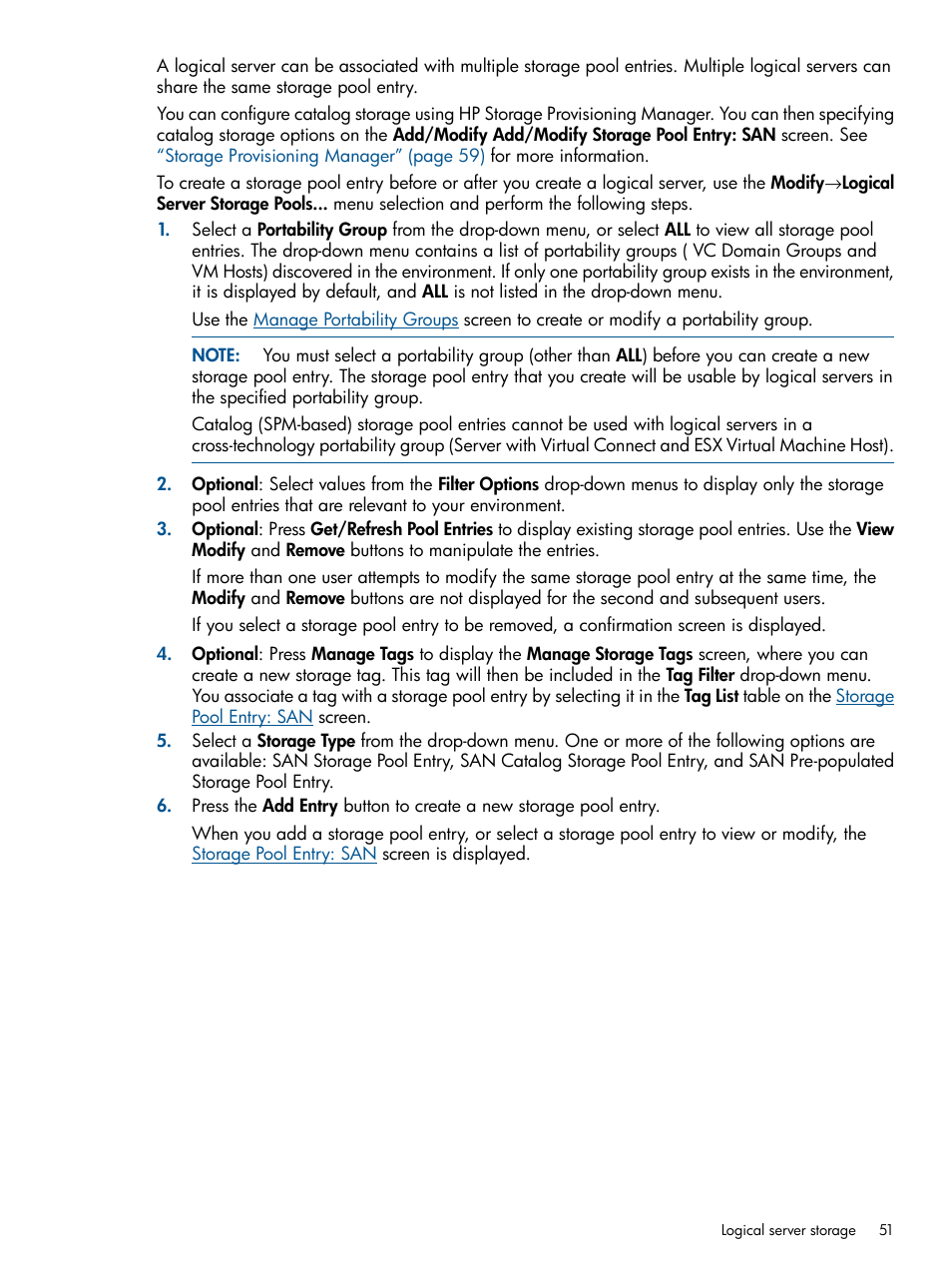 HP Matrix Operating Environment Software User Manual | Page 51 / 99