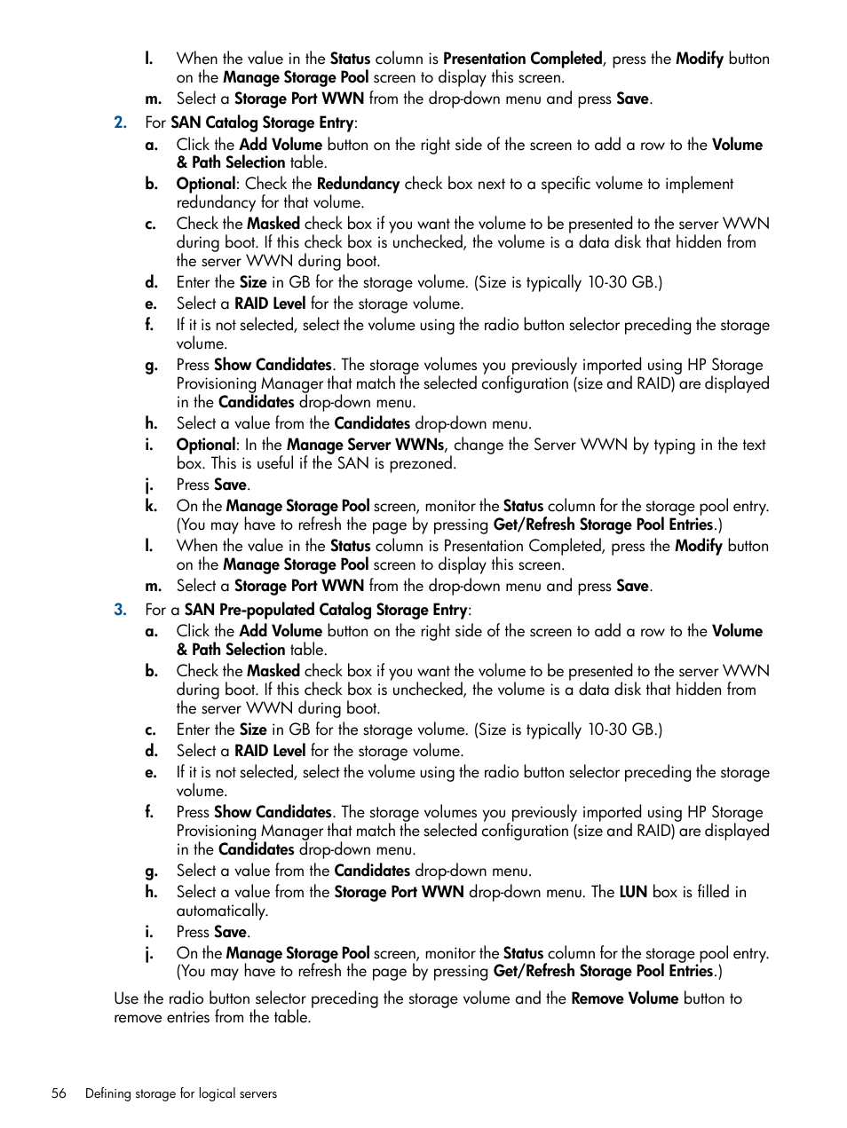 HP Matrix Operating Environment Software User Manual | Page 56 / 99