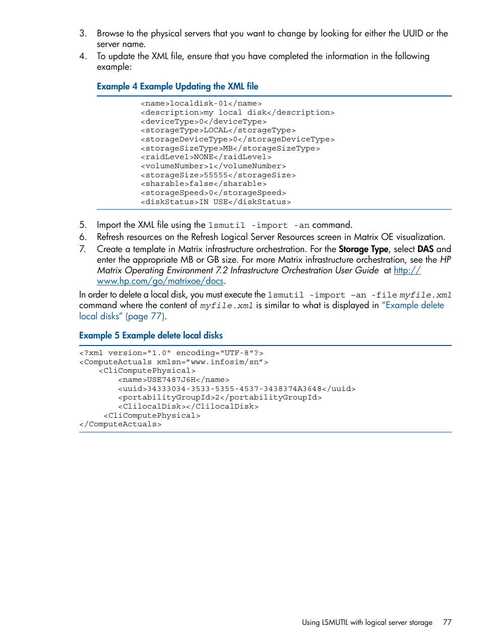 HP Matrix Operating Environment Software User Manual | Page 77 / 99