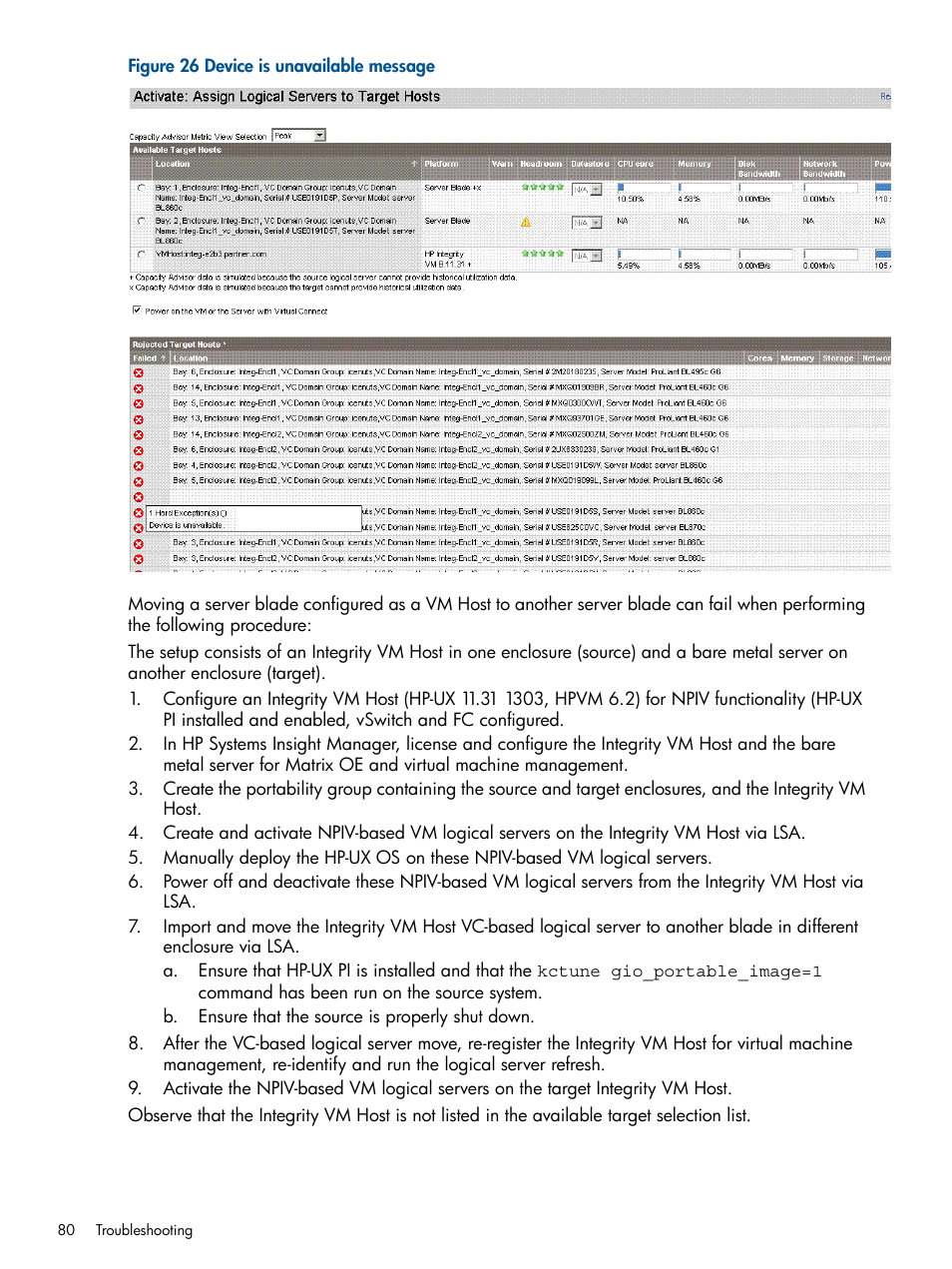 HP Matrix Operating Environment Software User Manual | Page 80 / 99