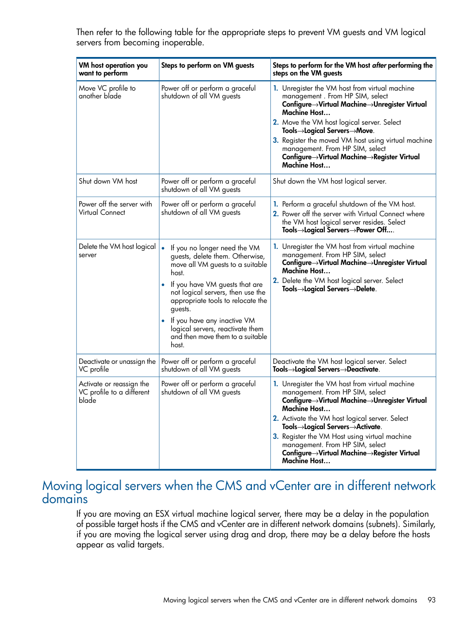 HP Matrix Operating Environment Software User Manual | Page 93 / 99