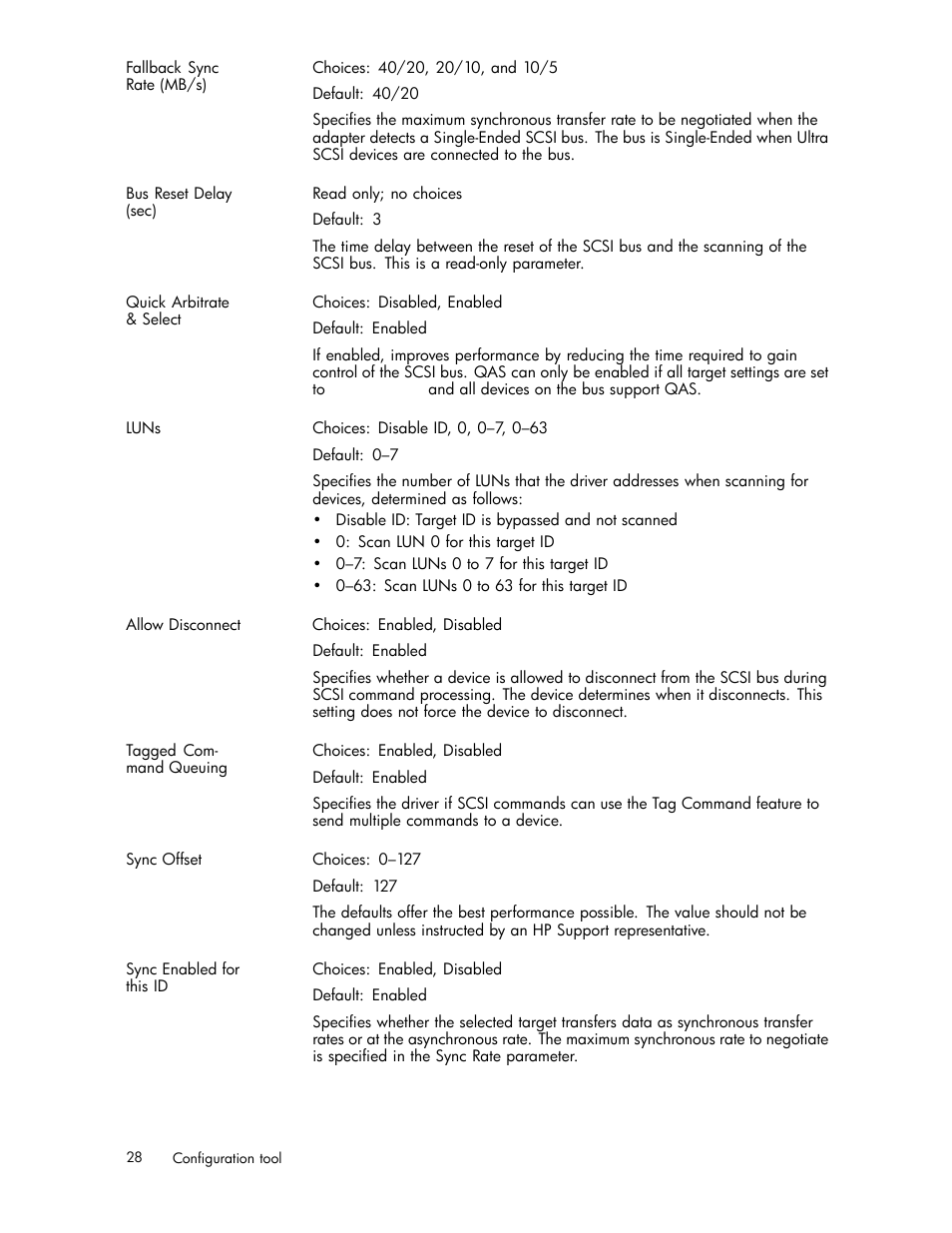 HP PCIe U320 SCSI Host Bus Adapter User Manual | Page 28 / 61