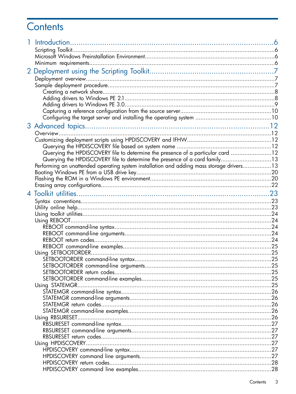 HP ProLiant DL380 Server User Manual | Page 3 / 67