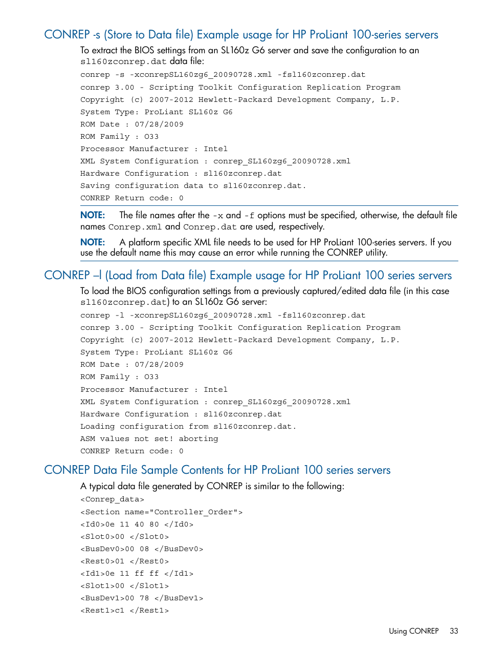 HP ProLiant DL380 Server User Manual | Page 33 / 67