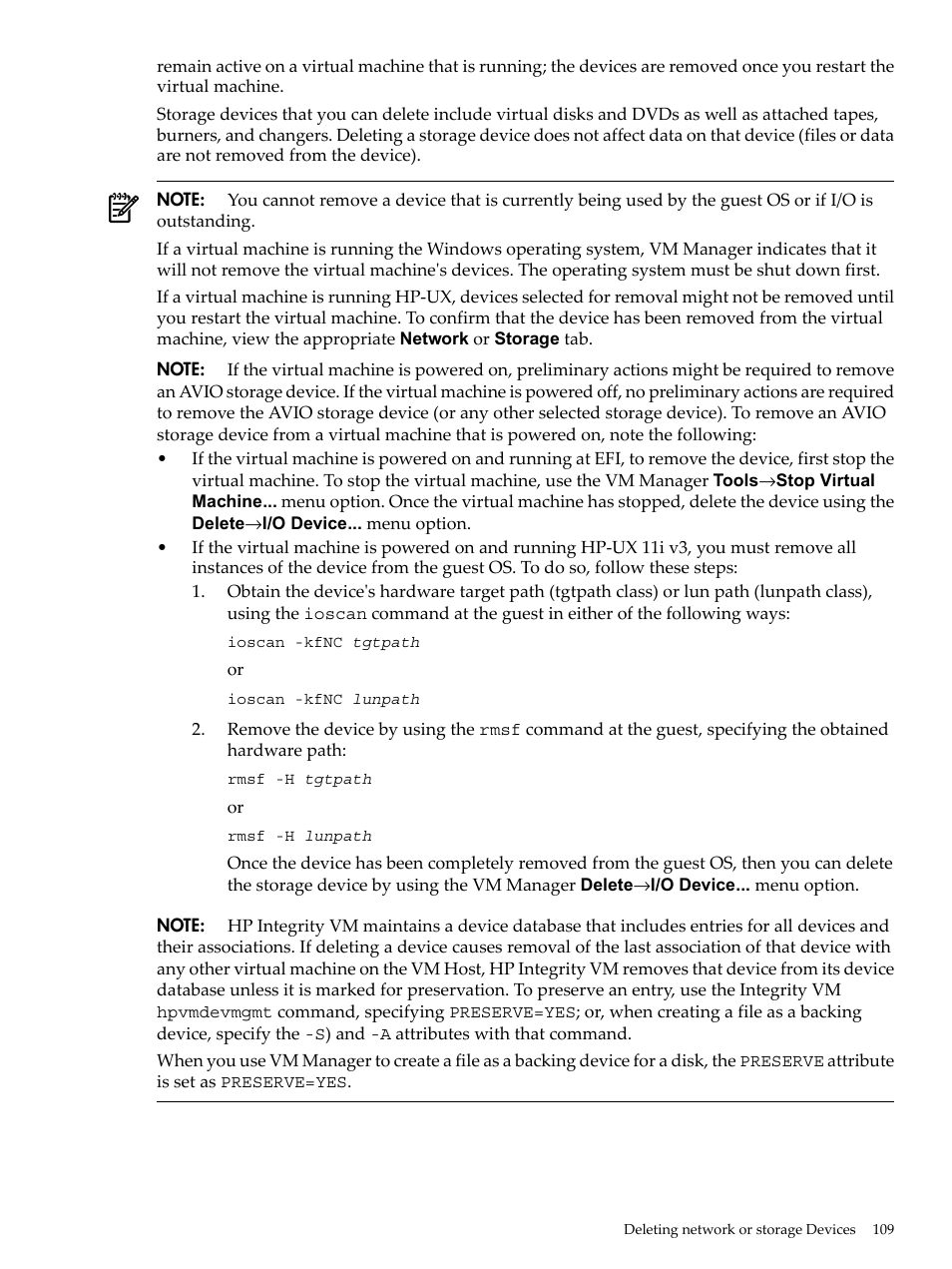 HP Matrix Operating Environment Software User Manual | Page 109 / 138