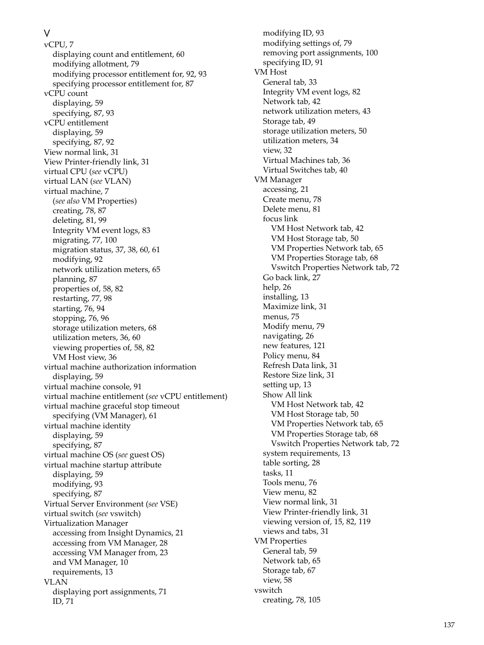 HP Matrix Operating Environment Software User Manual | Page 137 / 138