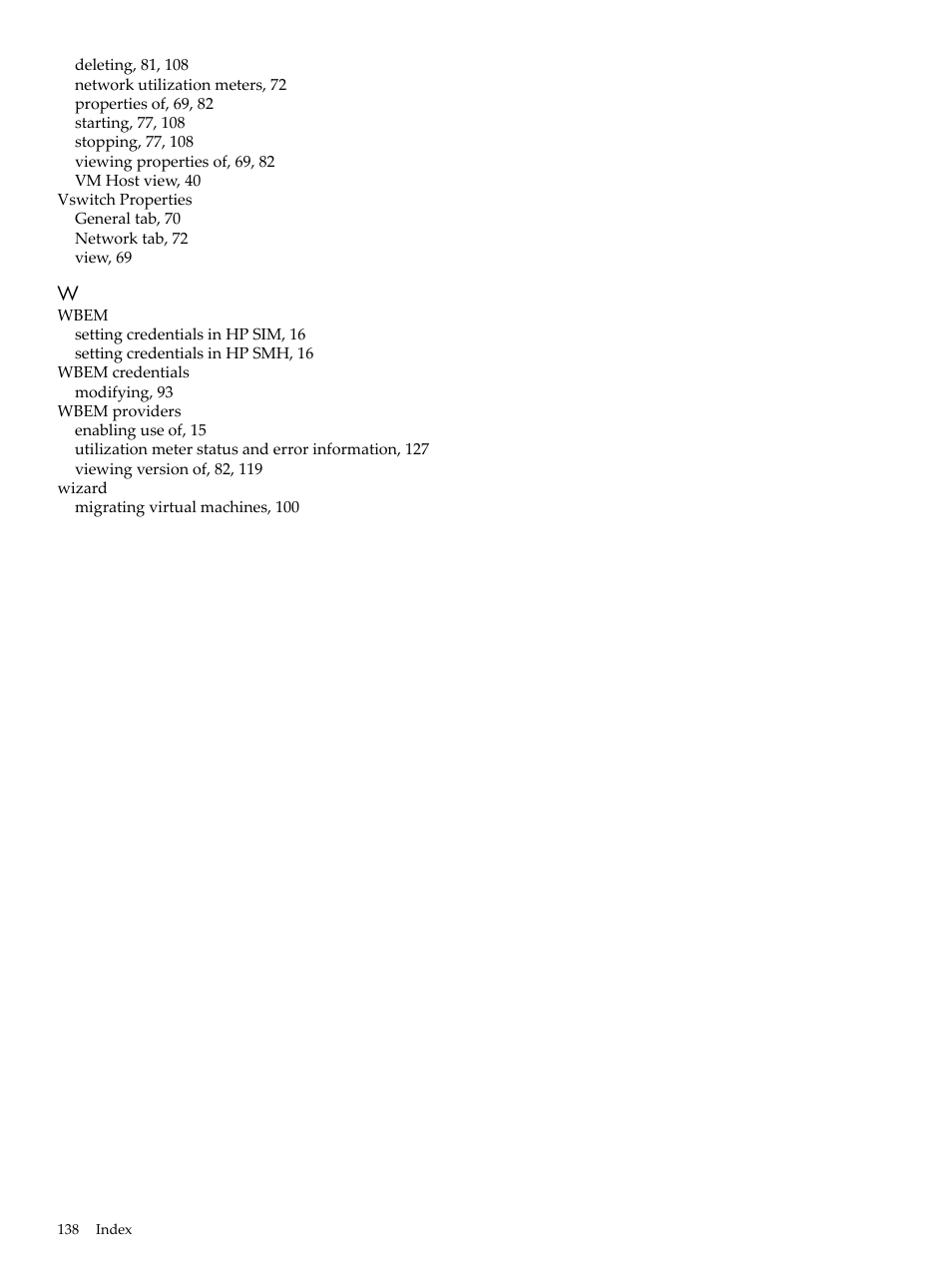 HP Matrix Operating Environment Software User Manual | Page 138 / 138