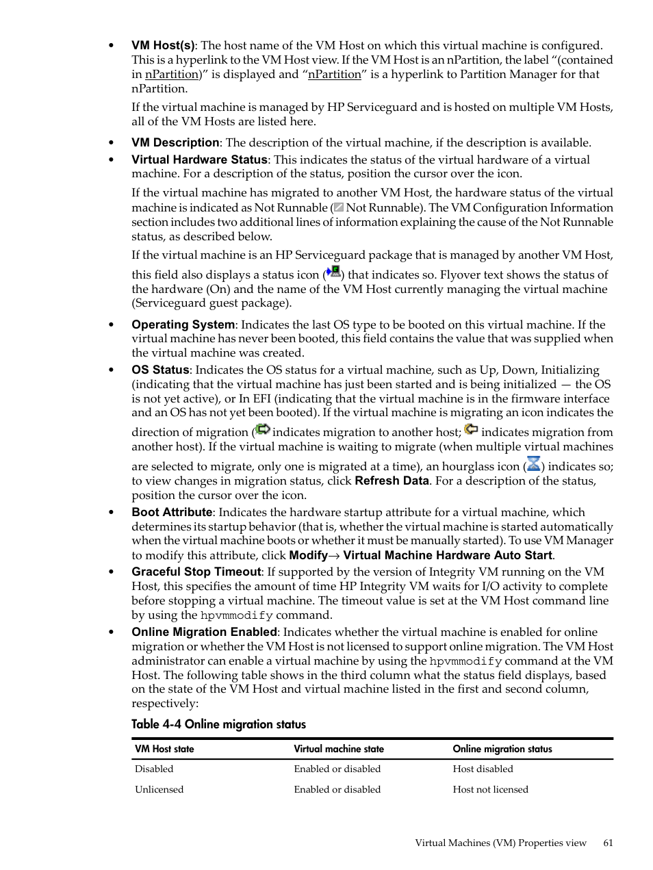 HP Matrix Operating Environment Software User Manual | Page 61 / 138