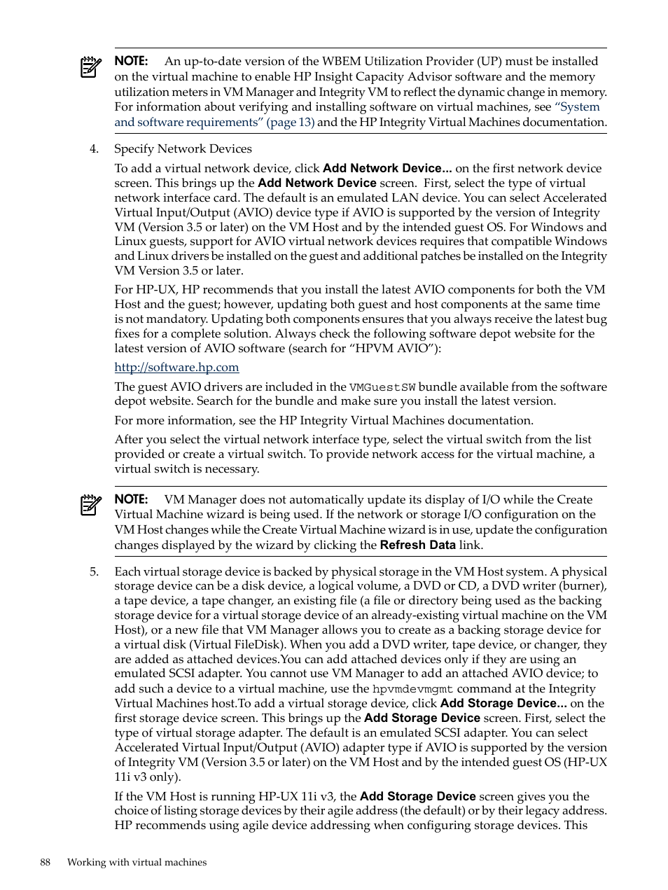 HP Matrix Operating Environment Software User Manual | Page 88 / 138