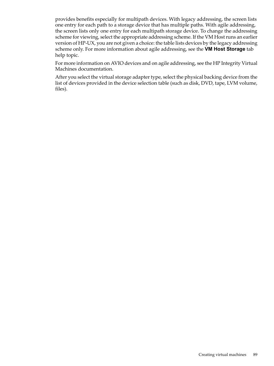 HP Matrix Operating Environment Software User Manual | Page 89 / 138