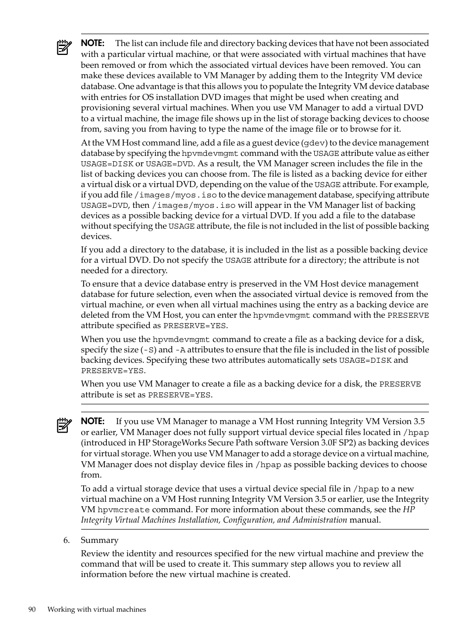 HP Matrix Operating Environment Software User Manual | Page 90 / 138
