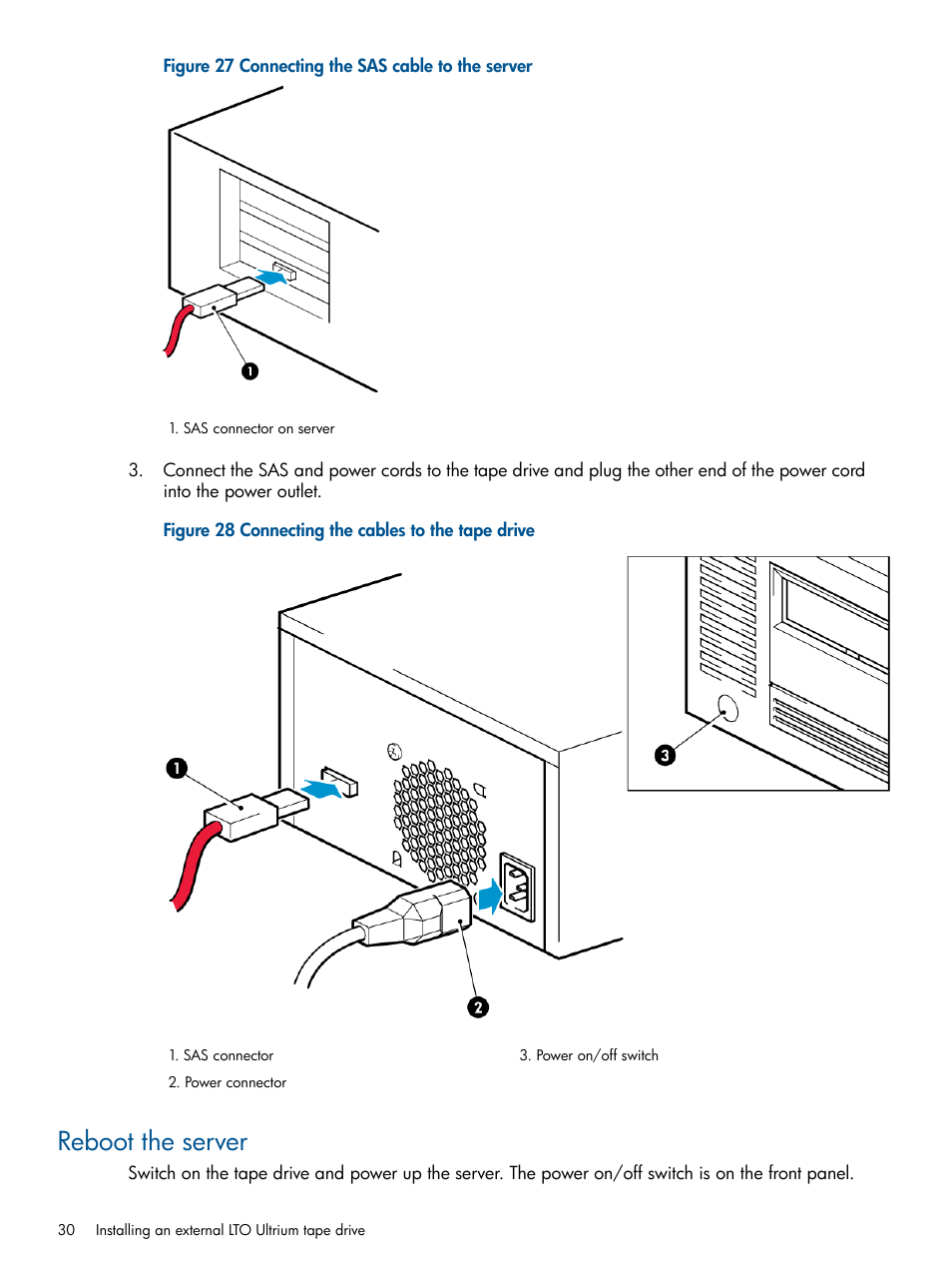 Reboot the server | HP StoreEver Ultrium Tape Drives User Manual | Page 30 / 61