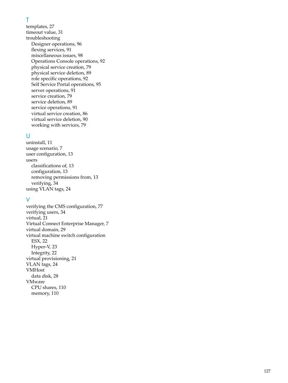 HP Matrix Operating Environment Software User Manual | Page 127 / 128