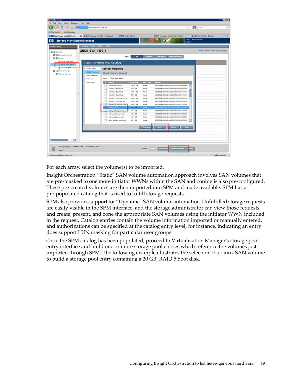 HP Matrix Operating Environment Software User Manual | Page 49 / 128