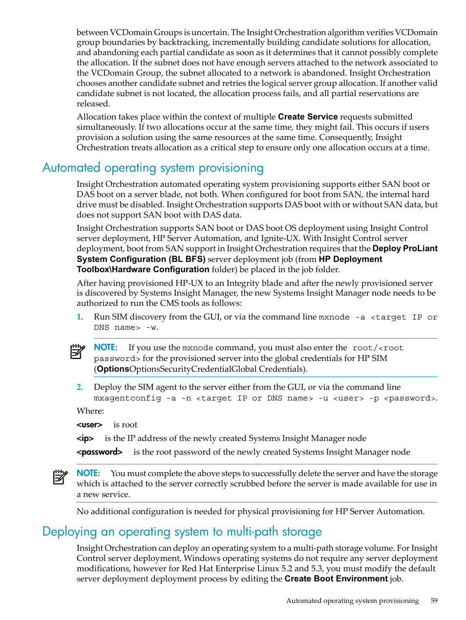 Automated operating system provisioning | HP Matrix Operating Environment Software User Manual | Page 59 / 128