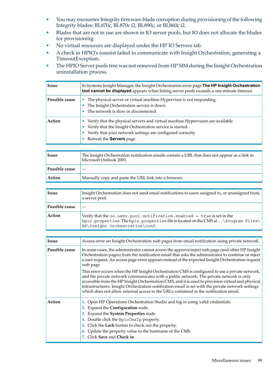 HP Matrix Operating Environment Software User Manual | Page 99 / 128