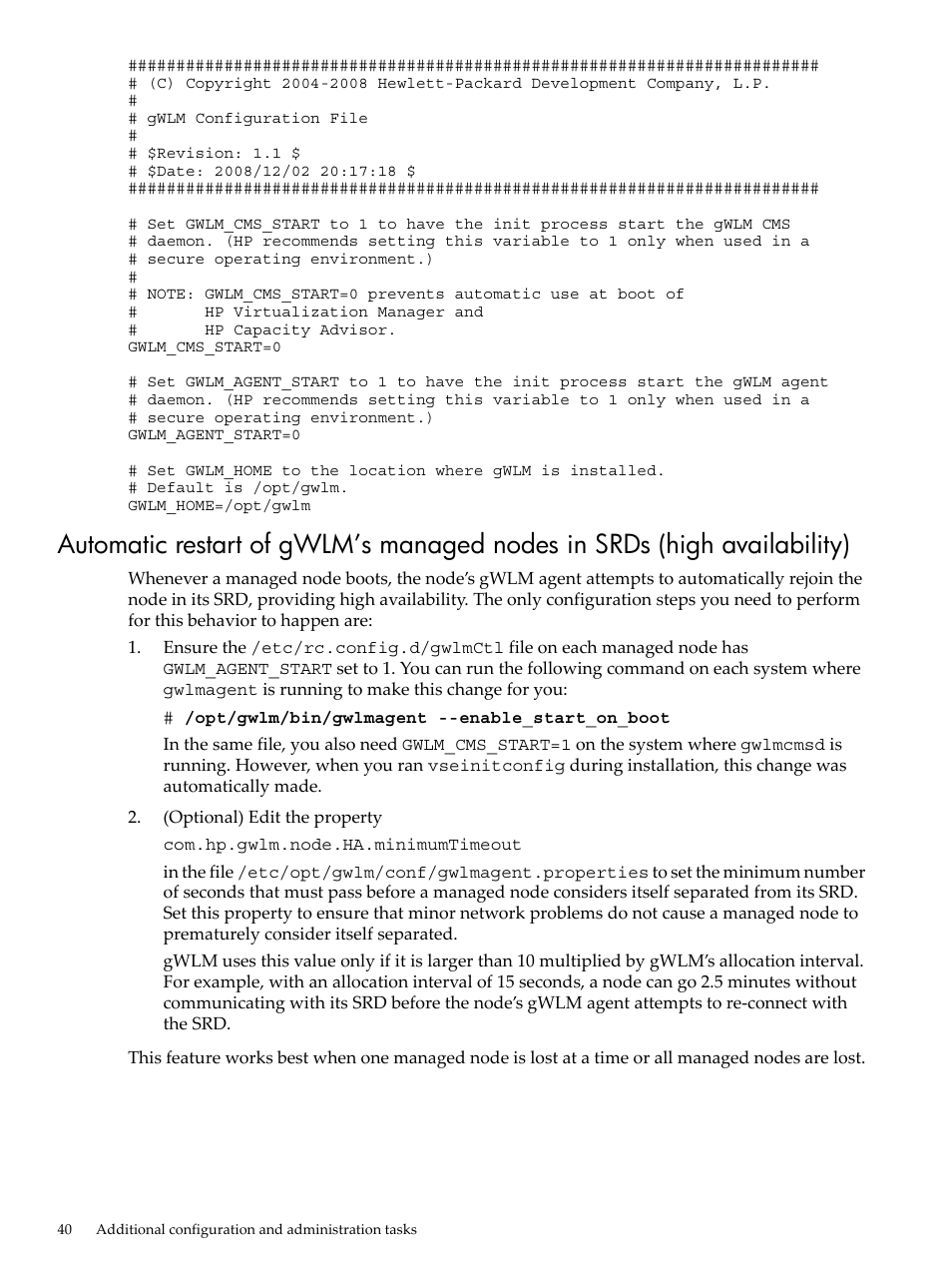 HP Matrix Operating Environment Software User Manual | Page 40 / 68