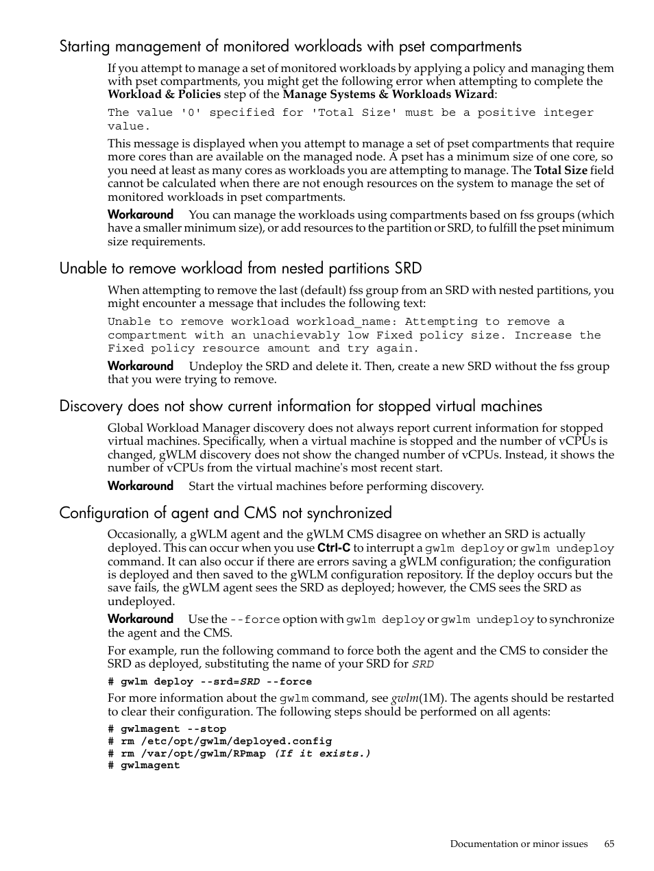 Configuration of agent and cms not synchronized | HP Matrix Operating Environment Software User Manual | Page 65 / 68