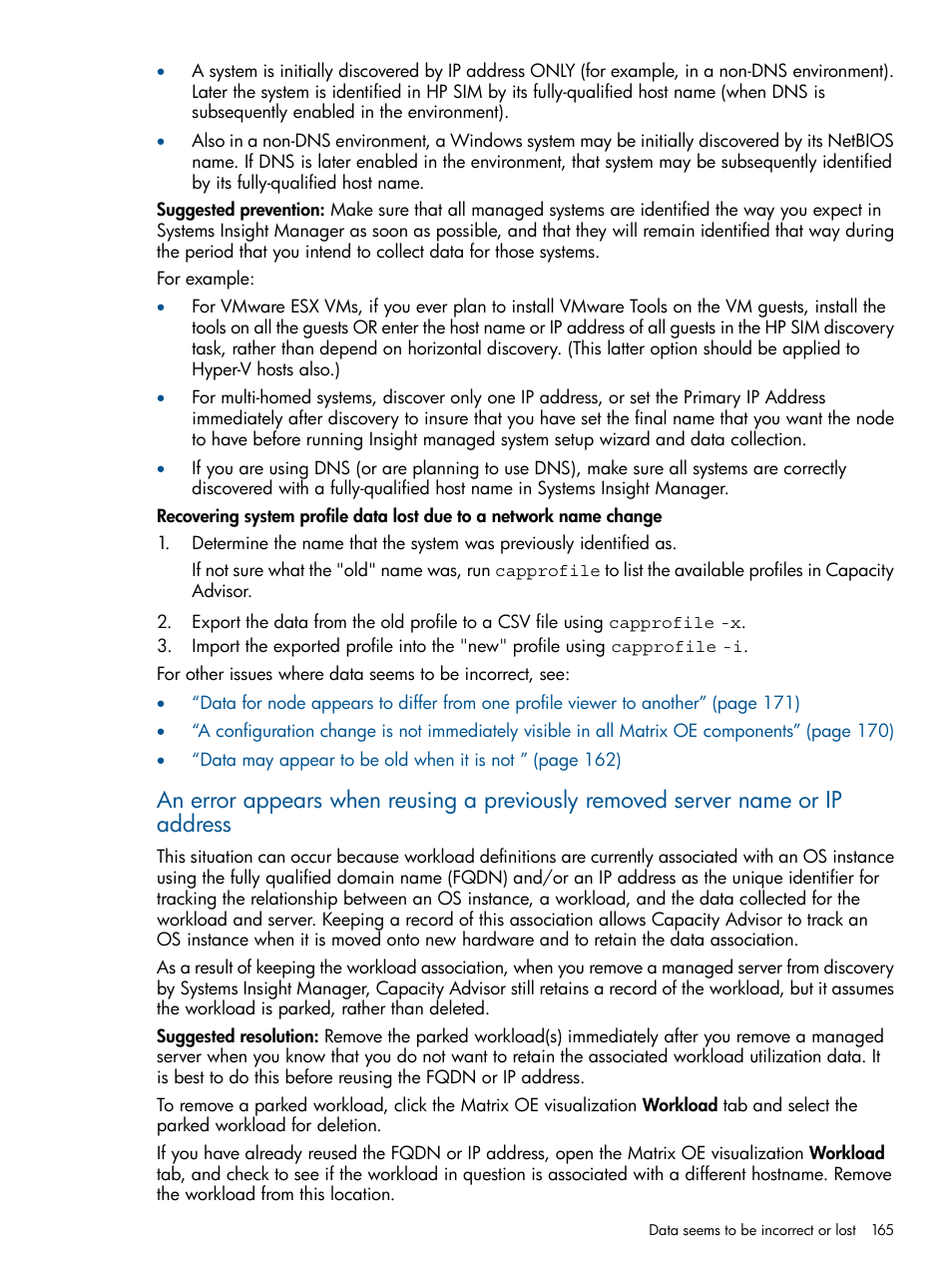 HP Matrix Operating Environment Software User Manual | Page 165 / 239