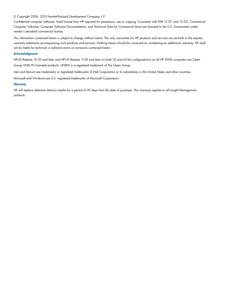 HP Matrix Operating Environment Software User Manual | Page 2 / 239