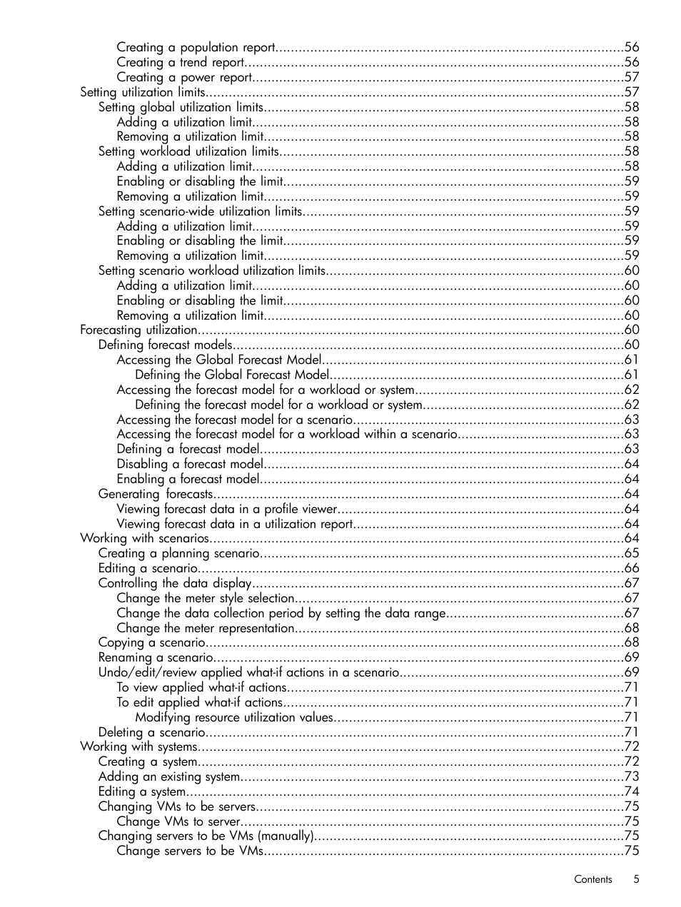 HP Matrix Operating Environment Software User Manual | Page 5 / 239