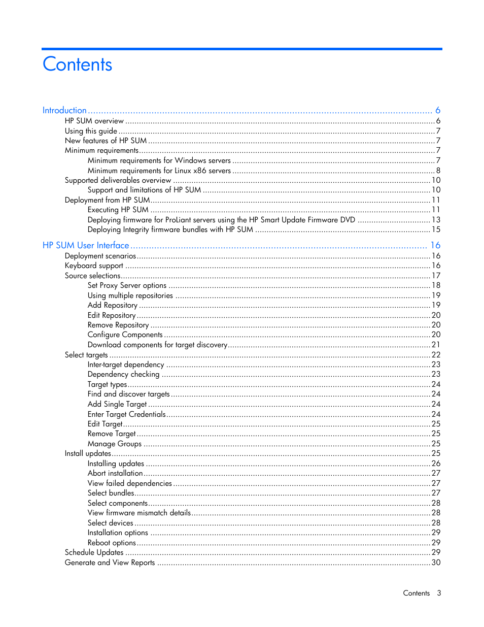 HP Smart Update Manager (User Guide) User Manual | Page 3 / 82