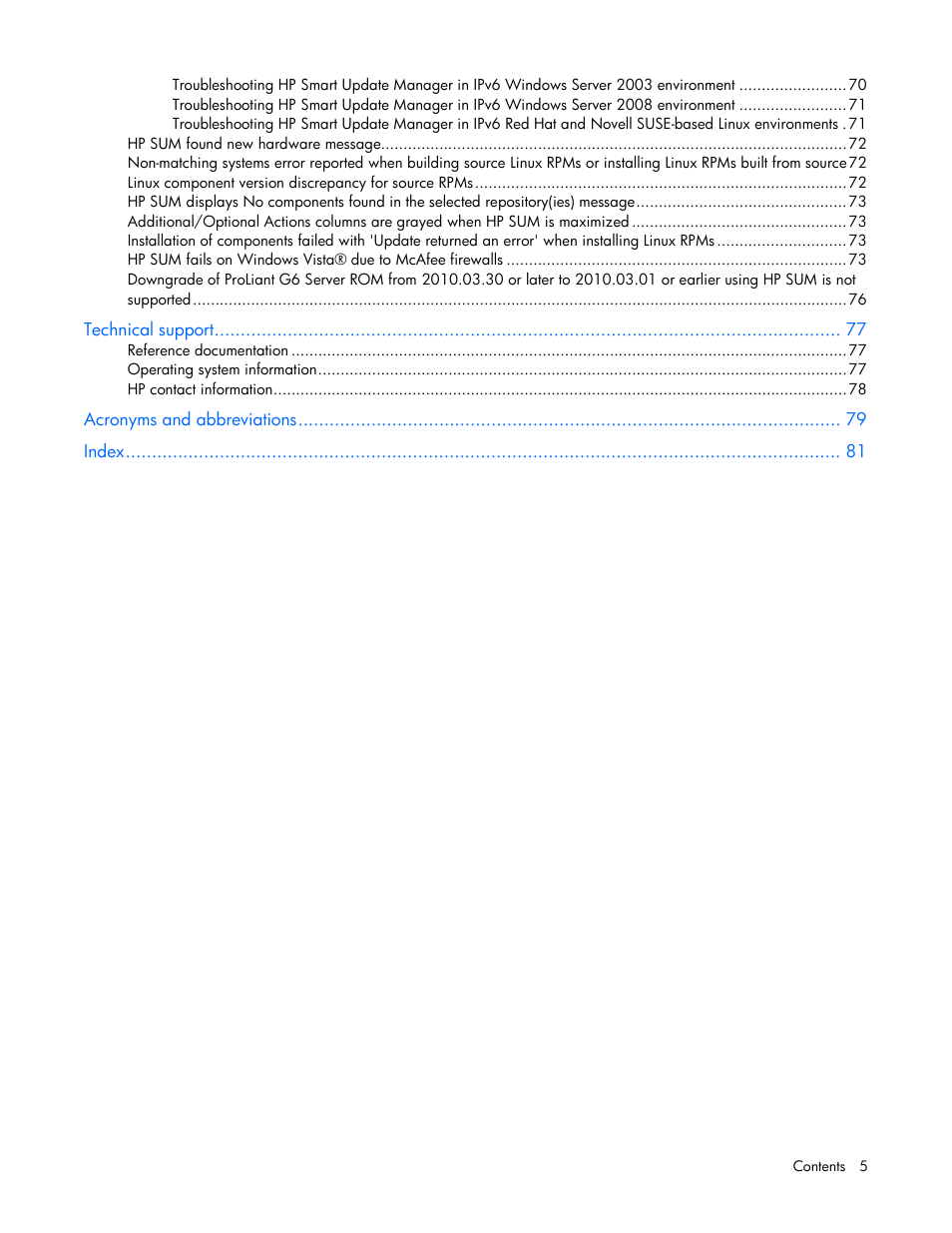 HP Smart Update Manager (User Guide) User Manual | Page 5 / 82