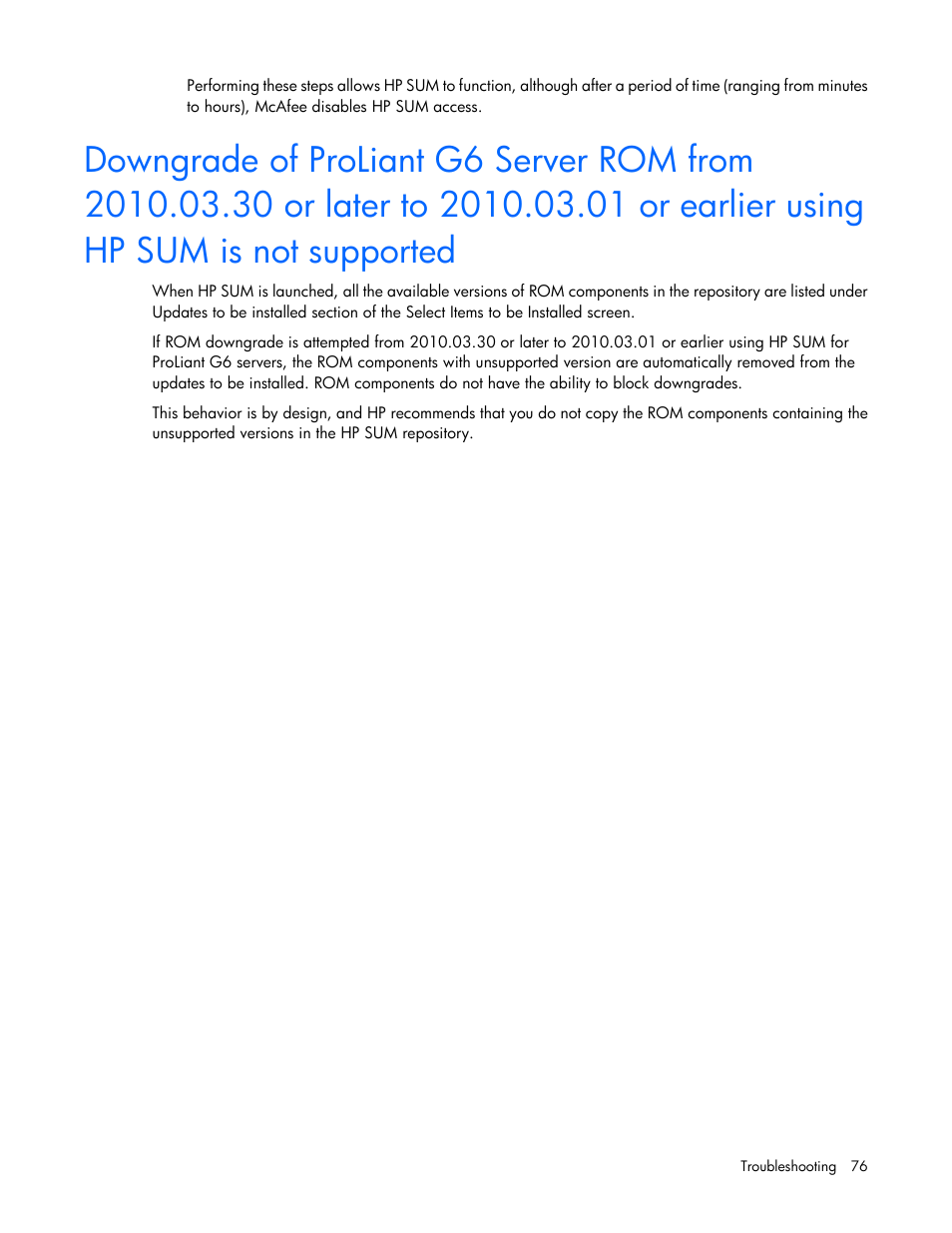 HP Smart Update Manager (User Guide) User Manual | Page 76 / 82