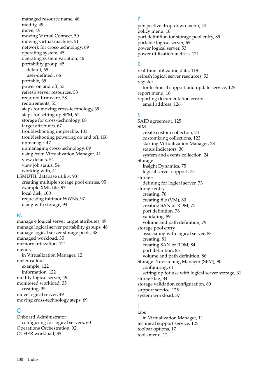 HP Matrix Operating Environment Software User Manual | Page 130 / 132