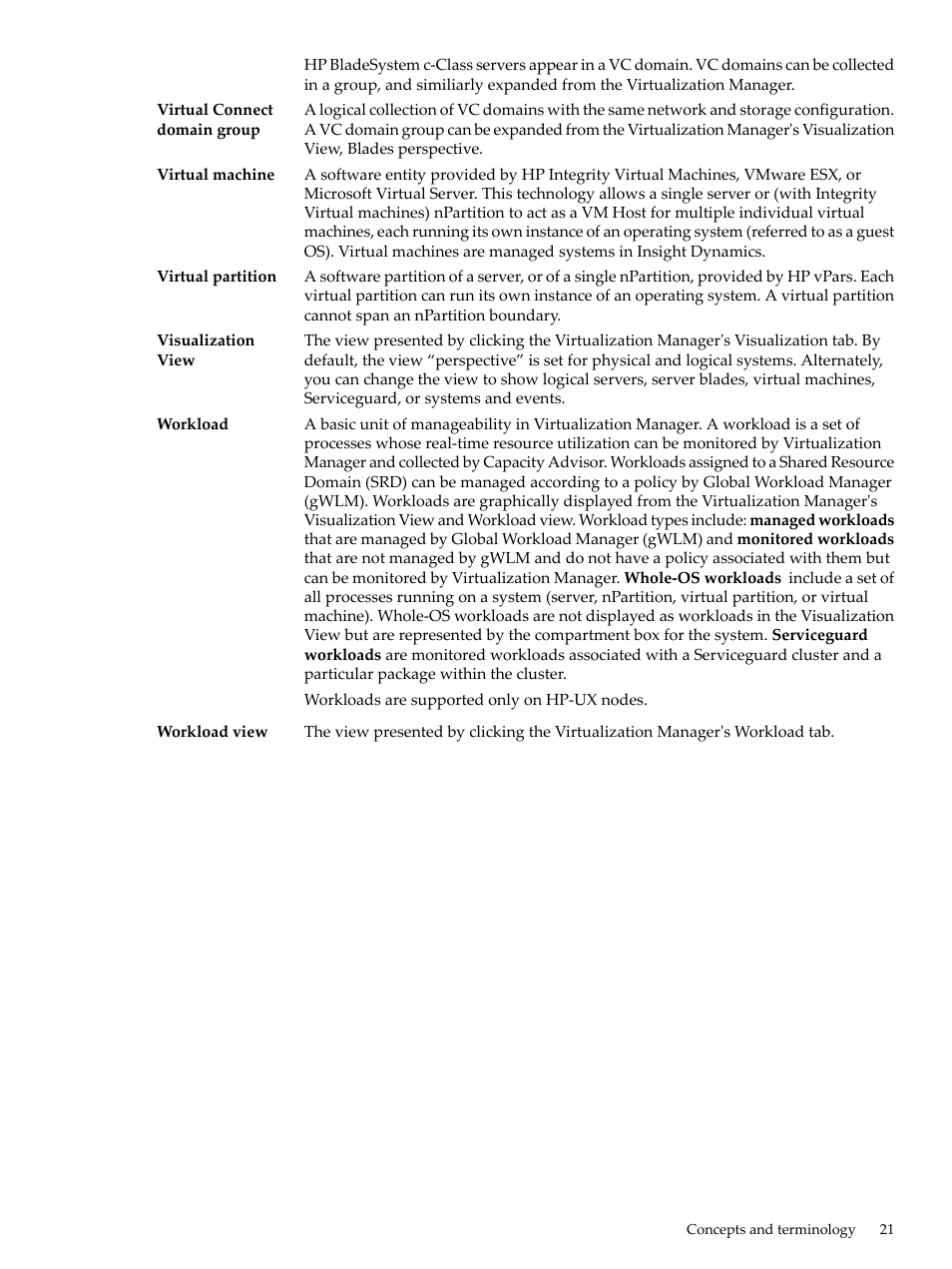 HP Matrix Operating Environment Software User Manual | Page 21 / 132