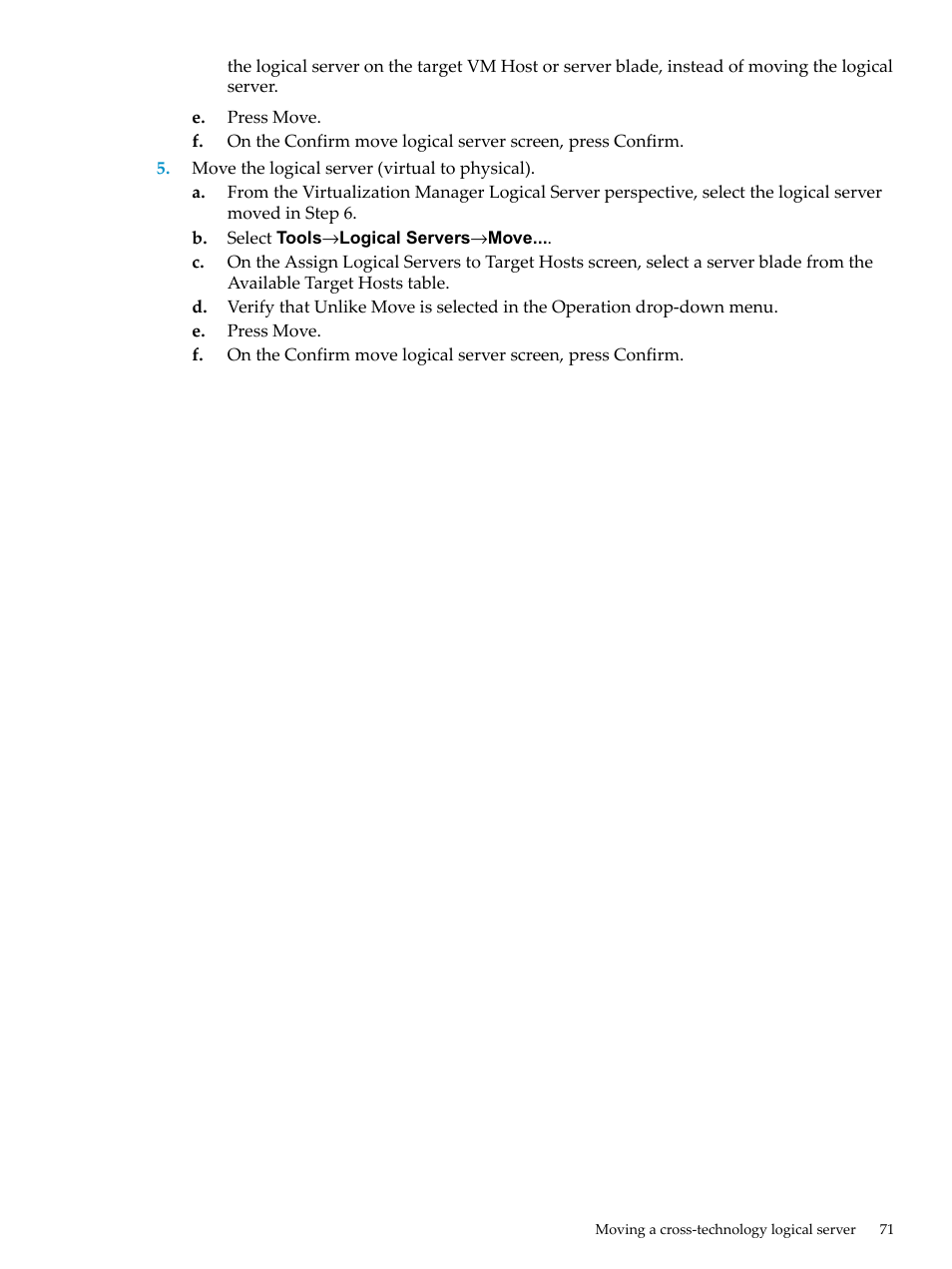 HP Matrix Operating Environment Software User Manual | Page 71 / 132