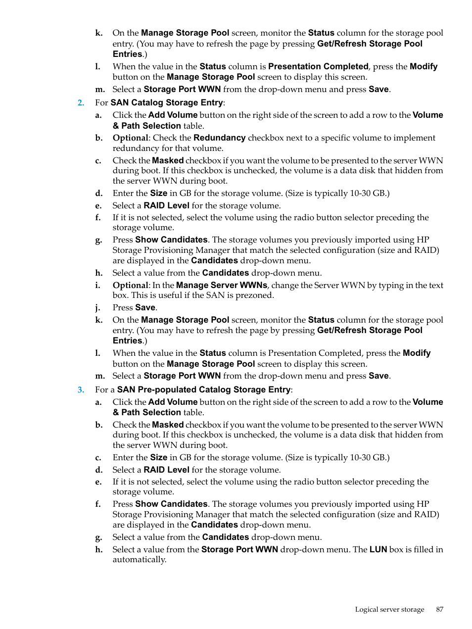 HP Matrix Operating Environment Software User Manual | Page 87 / 132