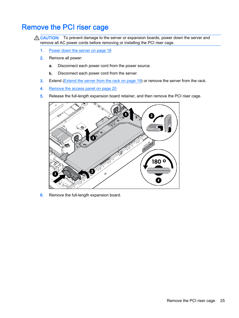 Remove the pci riser cage | HP DL380z Gen8 Virtual Workstation User Manual | Page 31 / 111