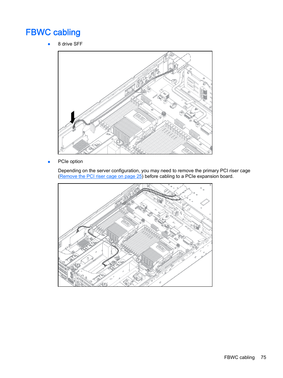 Fbwc cabling | HP DL380z Gen8 Virtual Workstation User Manual | Page 81 / 111