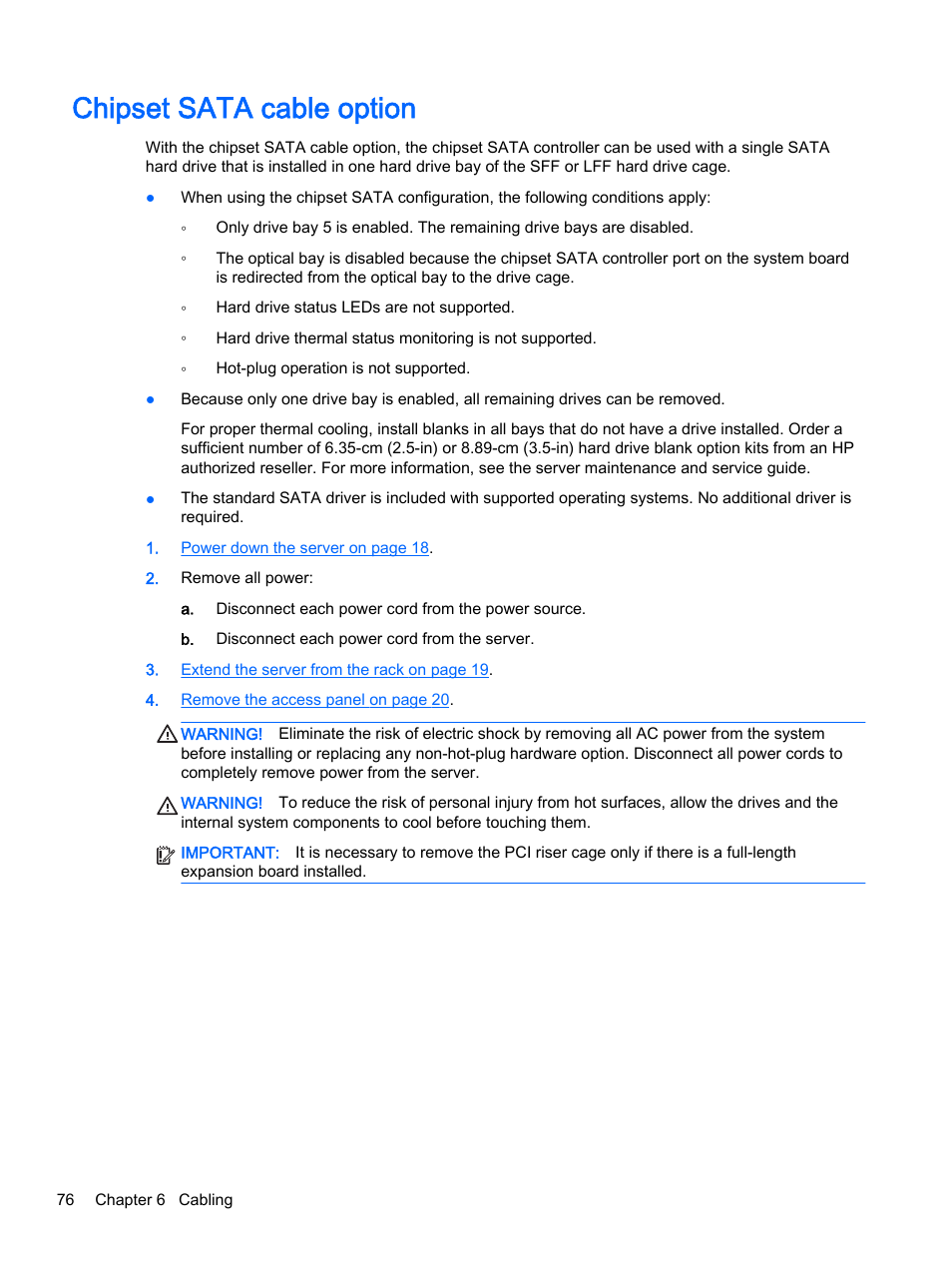 Chipset sata cable option | HP DL380z Gen8 Virtual Workstation User Manual | Page 82 / 111