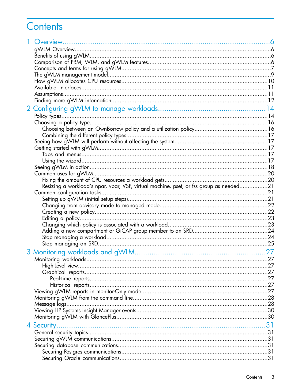 HP Matrix Operating Environment Software User Manual | Page 3 / 70