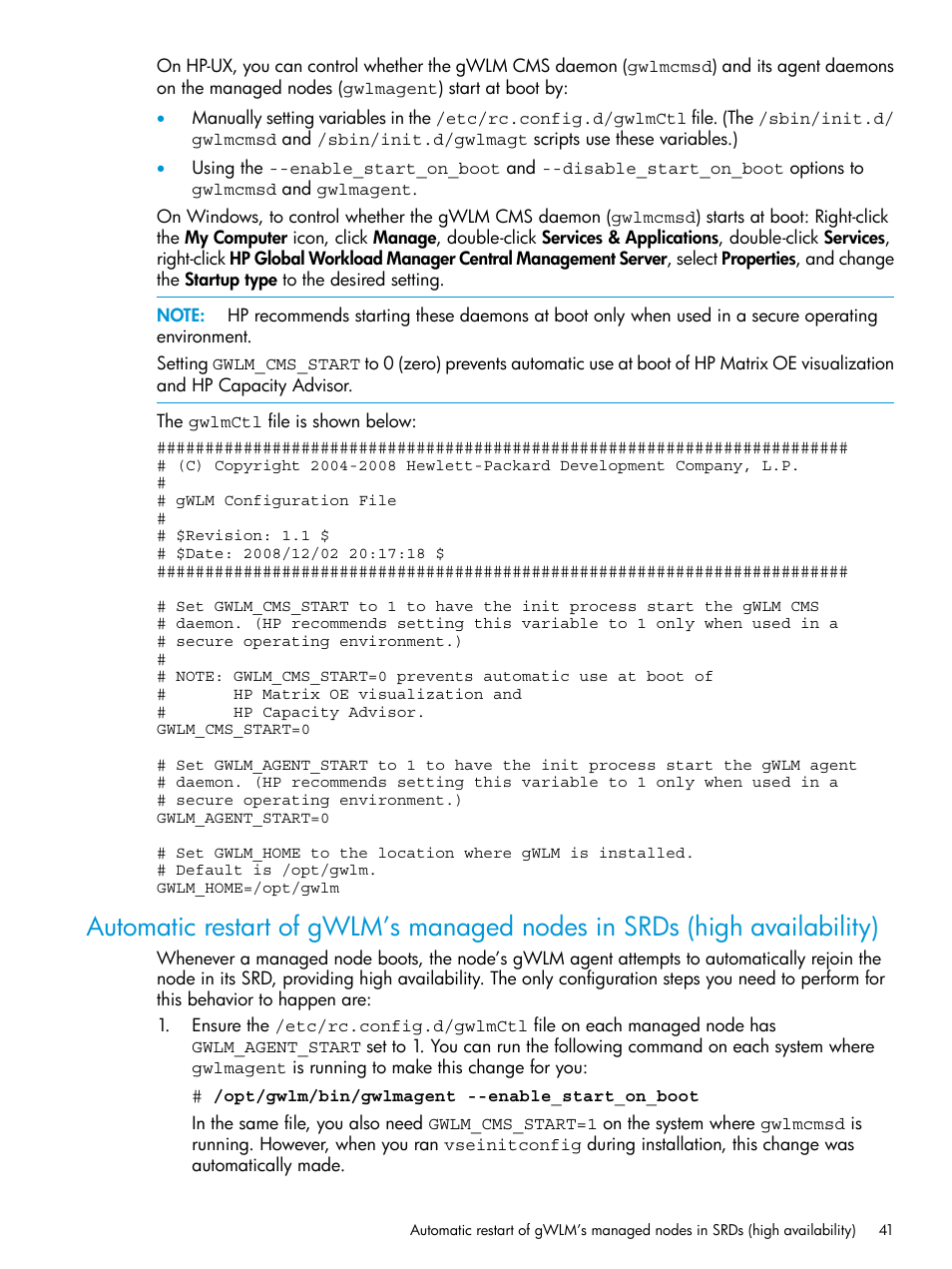 HP Matrix Operating Environment Software User Manual | Page 41 / 70