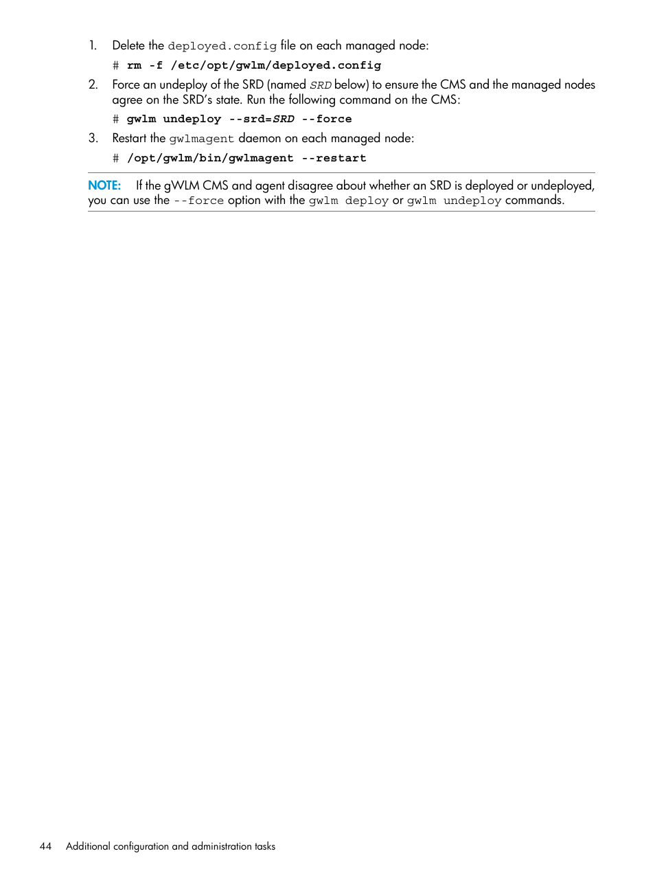HP Matrix Operating Environment Software User Manual | Page 44 / 70