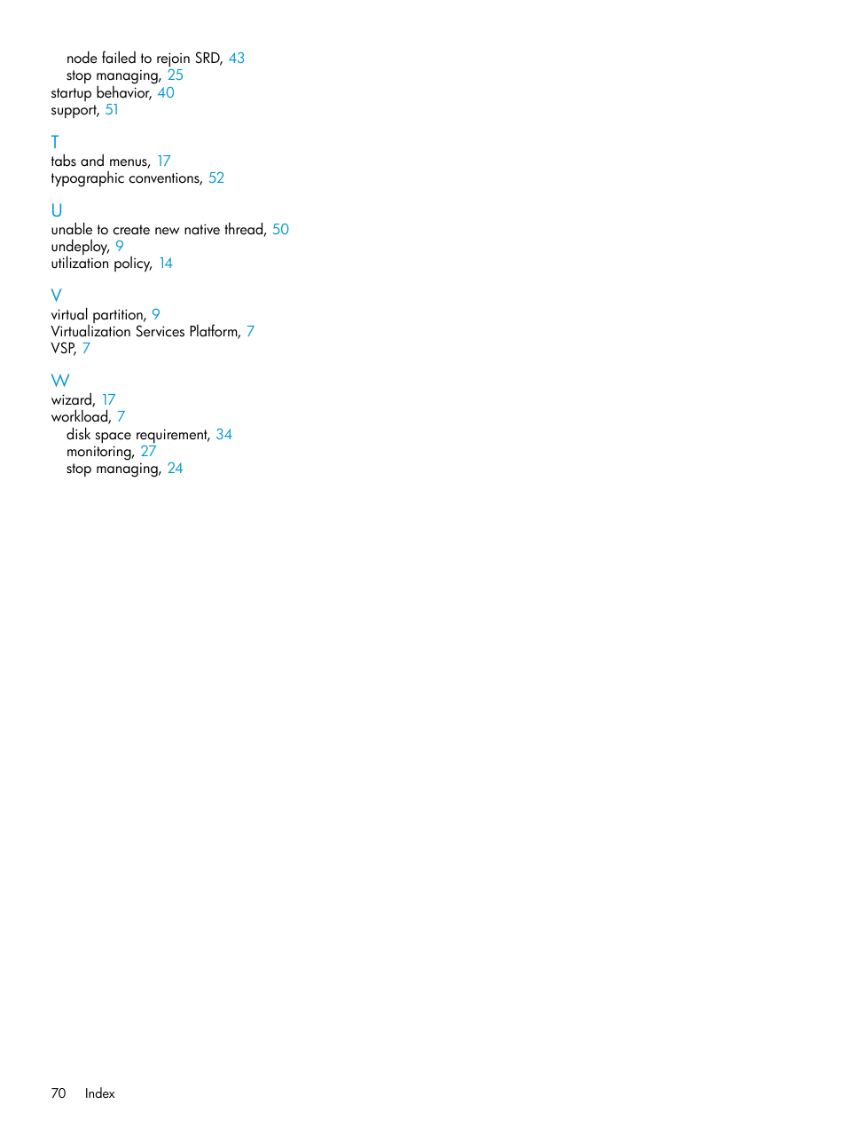 HP Matrix Operating Environment Software User Manual | Page 70 / 70