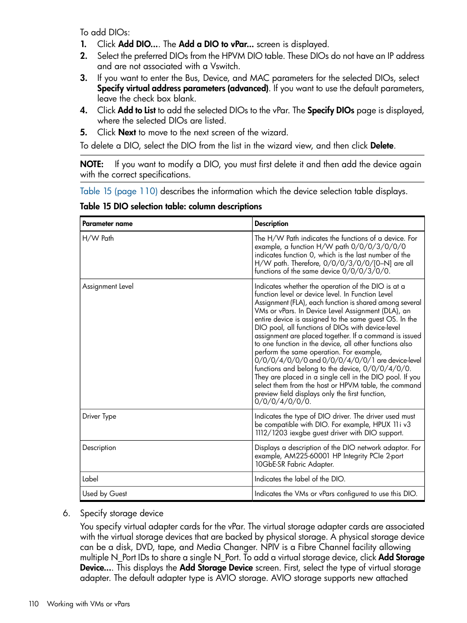 HP Matrix Operating Environment Software User Manual | Page 110 / 142