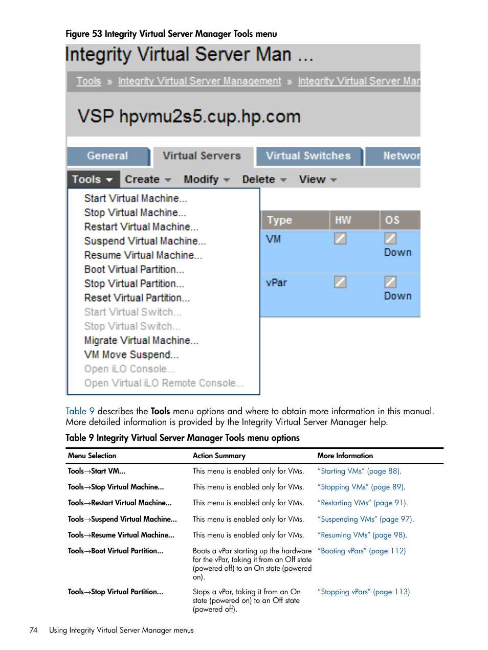 Figure 53 | HP Matrix Operating Environment Software User Manual | Page 74 / 142