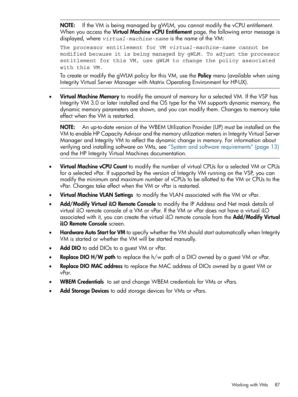 HP Matrix Operating Environment Software User Manual | Page 87 / 142